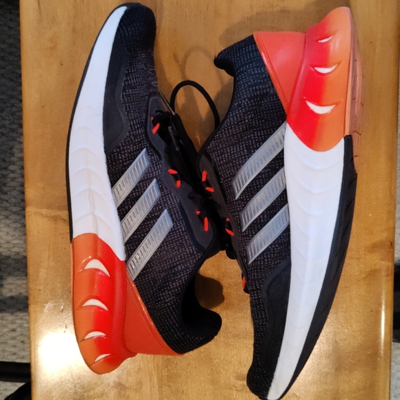 Adidas Kaptir Super Trail running shoes black orange white and gray size 9 - Picture 7 of 11